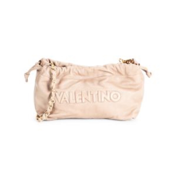 Mario Valentino Cara Logo Embossed Leather Crossbody